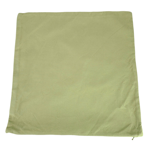 Pottery Barn Pillow Cover &‎ Down Insert 18x18 Green Canvas 100% Cotton - Picture 3 of 9